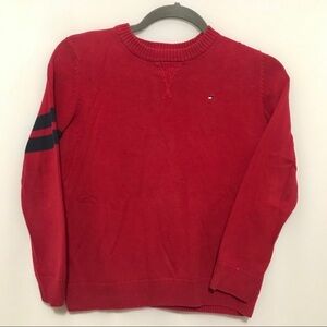 TOMMY HILFIGER KID BOY RED BLUE PULL OVER SWEATER